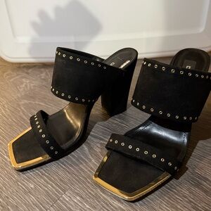 DKNY Black Studded Women's Heels Size 7M